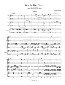 Score,  pour Five musiciens, Dunn, Bart