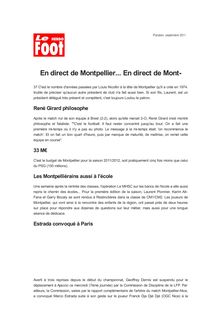 En direct de Montpellier... En direct de Mont-