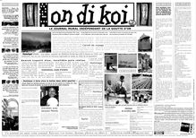 On di koi : le journal mural indépendant de la Goutte d’Or, n° 2 mars 2003