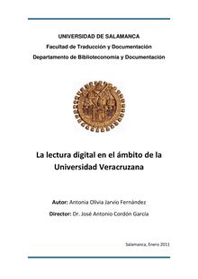 La lectura digital en el ámbito de la Universidad Veracruzana