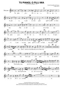Partition Soprano (Descant enregistrement ), madrigaux, Book 6, Gesualdo, Carlo par Carlo Gesualdo