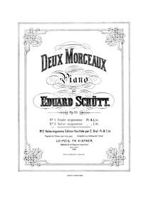 Partition No.2 - Valse mignonne, Deux Morceaux, Op.16, Schütt, Eduard