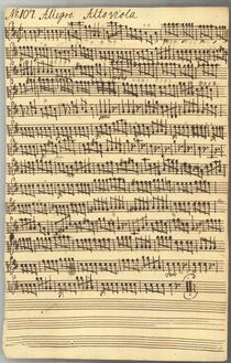 Partition viole de gambe, Concerto Ex D# a 8 stim, D major, Anderssen
