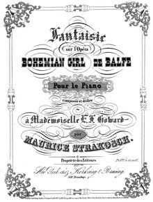 Partition complète, Fantaisie sur l opéra  Bohemian Girl  de Balfe