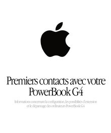 Premiers contacts avec votre PowerBook G4