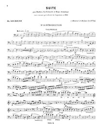 Partition de violoncelle, Sourilas, Théophile