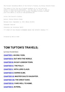 Tom Tufton s Travels