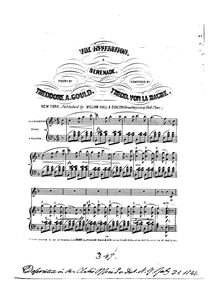 Partition complète, pour Invitation, A Serenade, F major, La Hache, Theodor von