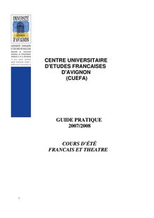 Guide pratique cours d été 2007-2008