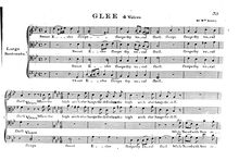 Partition complète, Glee, G minor - G major, Linley, William