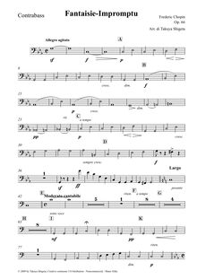 Partition contrebasse, Fantaisie-impromptu, C? minor, Chopin, Frédéric