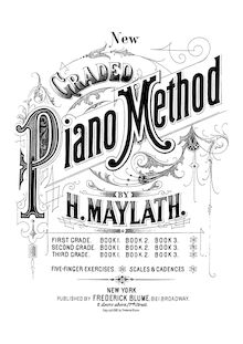 Partition First Grade Book 3, New Graded Piano Method, Maylath, Henry