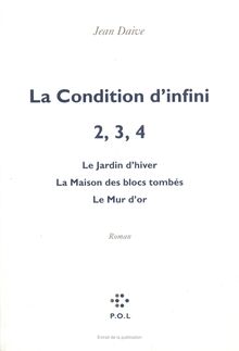 La Condition d infini 2,3,4
