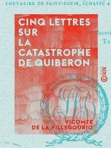 Cinq lettres sur la catastrophe de Quiberon