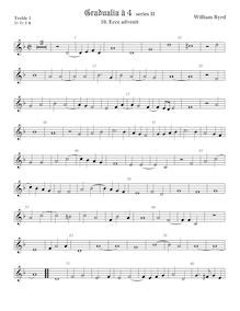 Partition viole de gambe aigue 1, Gradualia II, Gradualia: seu cantionum sacrarum, liber secundus par William Byrd