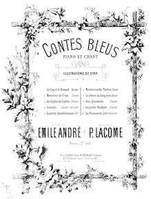 Partition complète, Contes Blues, Lacôme d Estalenx, Paul