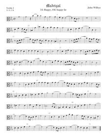 Partition viole de gambe aigue 2, alto clef, madrigaux - Set 2, Wilbye, John par John Wilbye