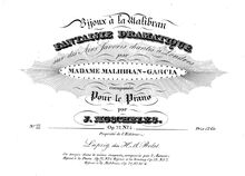 Partition , Bijoux à la Malibran II, 4 fantaisies, Op.72, Moscheles, Ignaz