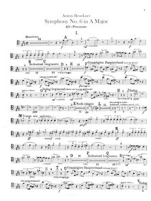 Partition Trombone 1 (alto), 2 (ténor), 3 (basse), Tuba, Symphony No.6 en A major