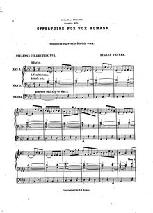 Partition Scan, Offertoire pour  Vox humana , Thayer, Eugene