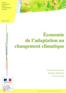 Economie de l'adaptation au changement climatique