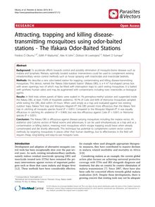 Attracting, trapping and killing disease-transmitting mosquitoes using odor-baited stations - The Ifakara Odor-Baited Stations