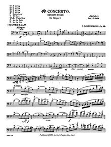 Partition de violoncelle, violoncelle Concerto No.4, Op.65