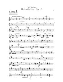 Partition cor 1, 2, 3, 4 (en F), Helios Overture, Op.17, Nielsen, Carl