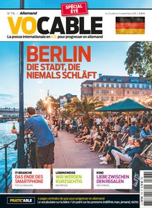 Magazine Vocable Allemand - Du 12 juillet au 5 septembre 2018
