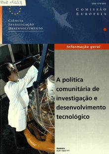 A política comunitária de investigação e desenvolvimento tecnológico