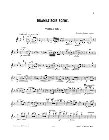 Partition de violon, Dramatische Scene, Op.10, Urban, Heinrich