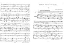 Partition complète et parties, 7 Phantasiestücke, Op.57