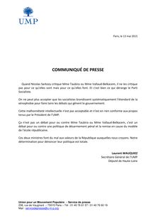 Laurent Wauquiez : réaction suite aux propos tenus à l égard de Nicolas Sarkozy