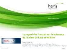 Le regard des Français sur la naissance de l’enfant de Kate et William - Sondage Harris Interactive
