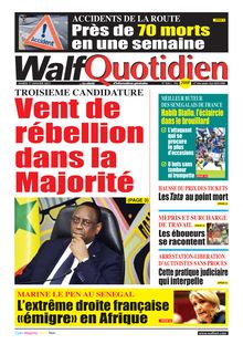 Walf Quotidien N° 9243 - du mardi 17 janvier 2023