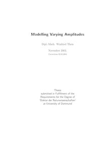 Modelling varying amplitudes [Elektronische Ressource] / Winfried Theis