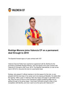 FC Valence : Rodrigo Moreno s engage pour 4 ans