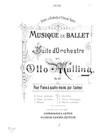 Partition Danse grotesque, Musique de Ballet, Malling, Otto