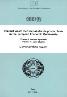 Thermal waste recovery at electric power plants in the European Economic Community