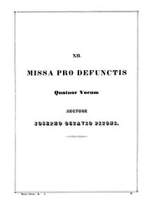 Partition Requiem aeternam, Kyrie  (monochrome), Missa pro Defunctis