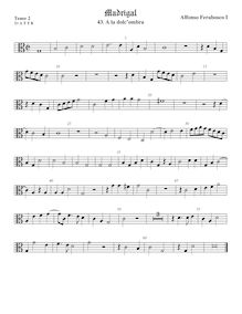 Partition ténor viole de gambe 3, alto clef, Madrigali a 5 voci, Libro 2 par Alfonso Ferrabosco Sr.