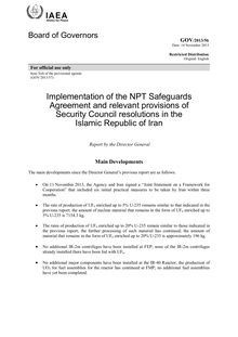IAEA,implementation of the NPT in Iran