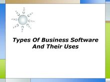 Types Of Business Software And Their Uses
