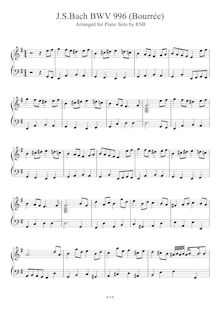 Partition complète, E minor, Bach, Johann Sebastian