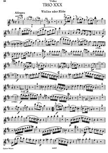 Partition de violon, 2 Piano Trios, Hob.XV:15-16, G Major, D Major par Joseph Haydn
