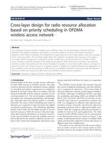 Cross-layer design for radio resource allocation based on priority scheduling in OFDMA wireless access network