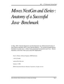 Anatomy of a Successful Java Benchmark