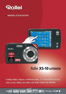 Notice Appareil Photo numériques Rollei  XS-10 inTouch