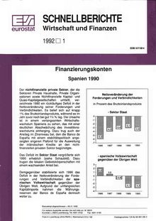 SCHNELLBERICHTE Wirtschaft und Finanzen. 1992 1