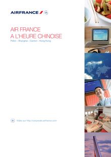AIR FRANCE A L'HEURE CHINOISE
